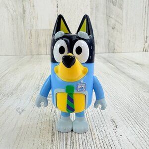 Bluey Bandit Dad Name Tag Tie Heeler Figure Blue NEW
